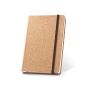 HAWKINS A5. Caiet A5 din plută cu pagini simple din material certificat FSC™ și alte materiale controlate - Natural - Personalizat