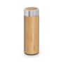 NATUREL. Sticlă termică din bambus și oțel inoxidabil (90% reciclat) 430 mL - Natural - 430 mL - Personalizat