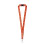 BRISTOL. Lanyard de sublimare din poliester - Alb - Personalizat