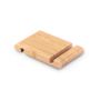 HABER. Suport de telefon mobil din bambus - Natural - Personalizat