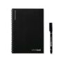 INFINITEBOOK LINED A5. "Infinitebook" cu copertă flexibilă și 15 pagini simple de tip tablă albă - Negru