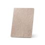 TEAPAD SEMI-RIGID. Blocnotes A5 cu copertă semi-rigidă realizată din deșeuri de frunze de ceai (65%) - Natural - Personalizat