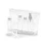 DENIRO. Geantă cosmetică etanșă din PVC - Transparent - 65 mL, 60mL, 80mL - Personalizat
