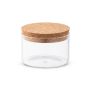 SPICE 380. Sticlă borosilicată cu capac din plută 380 mL - Natural - 380 mL - Personalizat
