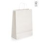 GRANT. Punga de hârtie kraft (100 g/m²) - Alb