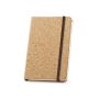 HAWKINS. Caiet de buzunar din plută cu pagini simple, din material certificat FSC™ și alte materiale controlate - Natural - Personalizat