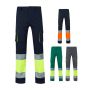 VL ZEUS LARGE. Pantaloni elastici cu buzunare multiple, în două tonuri (240 g/m²), din bumbac (46%), EME (38%) și poliester (16%) - Personalizat