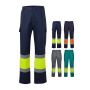 VL ARTEMIS. Pantaloni în două tonuri, din twill (190g/m²), bumbac (20%) și poliester (80%) - Personalizat