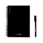 STARTER KIT INFINITEBOOK A5. Setul include un "Infinitebook", kit de curățare, marker și suport pentru marker - Negru - Personalizat