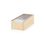 BOXIE CLEAR M. Cutie de lemn - Natural inchis - Personalizat
