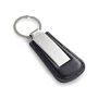 BACHMANN. Breloc de metal cu suport din PU - Negru - Personalizat