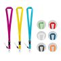 ANQUETIL. Lanyard din poliester cu carabina metalică - Personalizat