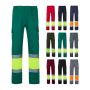 VL POSEIDON LARGE. Pantaloni din twill cu buzunare multiple în două tonuri (210g/m²), din bumbac (20%) și poliester (80%) - Personalizat