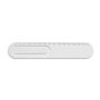 STEPHENIE. Rigla PS de 15 cm cu clip - Alb - Personalizat