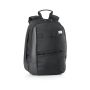 ANGLE BPACK. Rucsac pentru laptop 15.6'' din PU și 1680D - Negru - 17 L - Personalizat