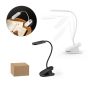 NESBIT II. Lampă portabilă de birou cu clemă și autonomie de 30h la 65% rABS - Personalizat