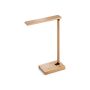 MOREY. Lampă de birou pliabilă cu încărcător wireless ultrarapid de 15W din bambus - Natural - Personalizat