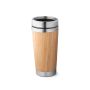 PIETRO. Cană de călătorie din bambus 500 mL - Natural - 500 mL - Personalizat