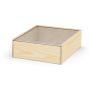 BOXIE CLEAR L. Cutie de lemn - Natural inchis - Personalizat