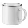 VERNON WHITE. Cana ceramica 340 mL - Alb - Personalizat