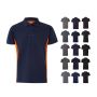 VL SUPAY. Tricou polo piqué bicolor (180g/m²), cu mânecă scurtă, din bumbac (60%) și poliester (40%) - Personalizat