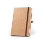 HAWKINS A5. Caiet A5 din plută cu pagini simple din material certificat FSC™ și alte materiale controlate - Natural