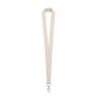 HEATHROW. Lanyard din bumbac 100% - Natural deschis