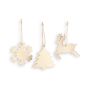 FLAKE. Ornament de Crăciun - Natural deschis - Personalizat
