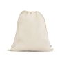 BELIZE. Sacoșă rucsac 100% bumbac organic (140 g/m²) - Natural deschis - Personalizat