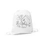 DRAWS. Geantă de colorat pentru copii (80 g/m²) - Alb - Personalizat
