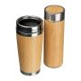 Set of drinking cup and vacuum flask - Beige - 14,5 × 8,5 × 20,5 cm