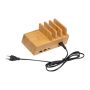 Charging station for 4 devices - Beige - 17,5 × 11,5 × 7,7 cm