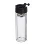 Double wall glass bottle, leakproof, 400 ml - Transparent - ø 6,7 × 22,8 cm