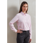 WOMEN'S COTTON RICH OXFORD STRIPES SHIRT