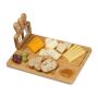 Bamboo cheese set - Beige - 34 × 24 × 1,5 cm