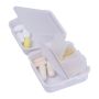 Pill box - White - 6 x 6,6 x 3,1 cm