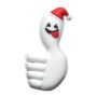 Accesorii X-Mas pentru calc - Alb  - 2,5 × 0,8 × 3,8 cm