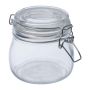Lockable storage jar, 400 ml - Transparent - ø 9,7 × 10,3 cm