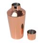 Cocktail shaker cu înveliș din cupru, 500ml - Rose Gold - ø 8 x 18,5 cm