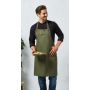 ‘BARLEY’ CONTRAST STITCH SUSTAINABLE BIB APRON