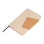 Notes A5 cu copertă din cutie de lapte reciclată - Beige - 15,2 x 1,8 x 21,1 cm