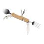 bamboo camping cutlery - Beige - 10,6 x 3,8 x 3,3 cm