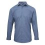 MEN'S CROSS-DYE ROLL SLEEVE POPLIN BAR SHIRT
