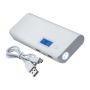 Powerbank de 10 000mAh - Alb  - 14 × 6,2 × 2,2 cm