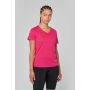 LADIES’ V-NECK SHORT-SLEEVED SPORTS T-SHIRT