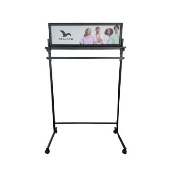 Stand cu raft MALFINI - negru - uni