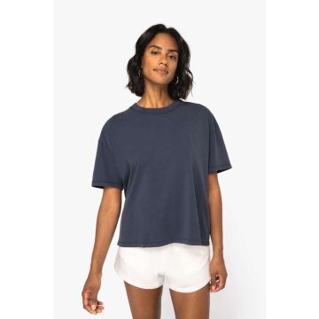 LADIES’ WASHED EFFECT OVERSIZED T-SHIRT