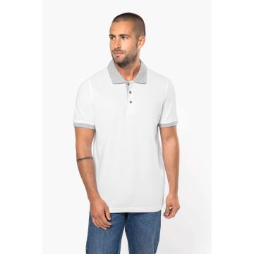 MEN'S TWO-TONE PIQUÉ POLO SHIRT