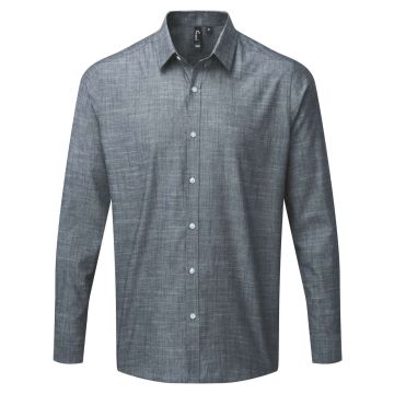MEN'S COTTON SLUB CHAMBRAY LONG SLEEVE SHIRT