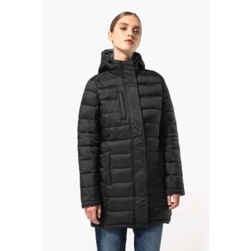 LADIES' LIGHTWEIGHT HOODED PADDED PARKA